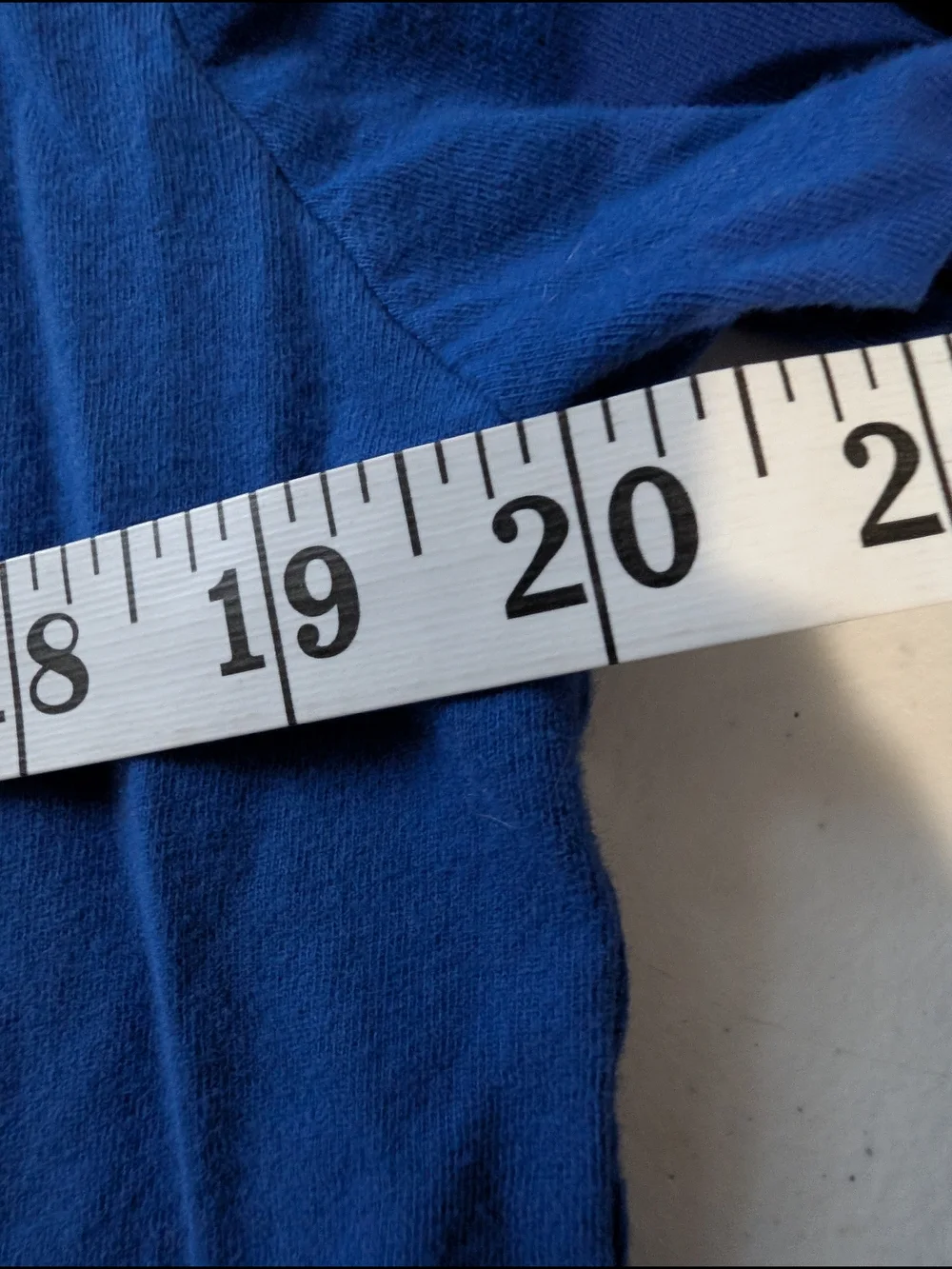 The North Face Royal Blue Long Sleeve Logo Tee